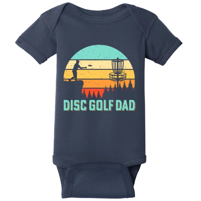 Funny Disc Golf Dad Retro Disc Golf Dad Golfer Dad Golf Lover Vintage Golfing Baby Bodysuit