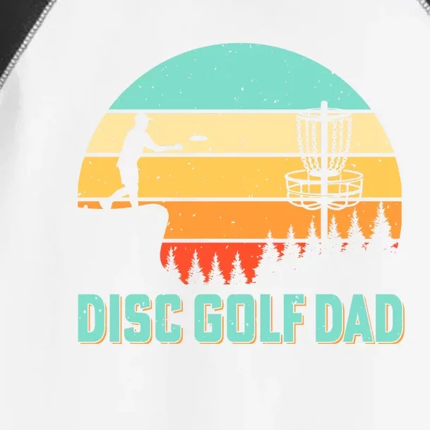 Funny Disc Golf Dad Retro Disc Golf Dad Golfer Dad Golf Lover Vintage Golfing Toddler Fine Jersey T-Shirt