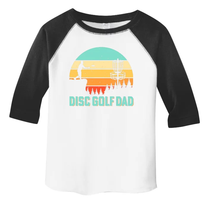 Funny Disc Golf Dad Retro Disc Golf Dad Golfer Dad Golf Lover Vintage Golfing Toddler Fine Jersey T-Shirt