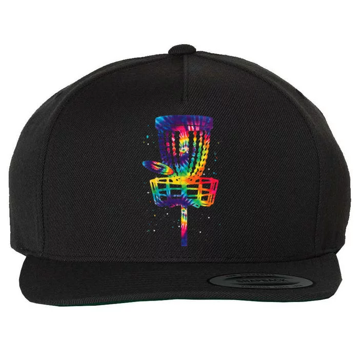 Funny Disc Golf Tie Dye Disc Golf Clothing Wool Snapback Cap