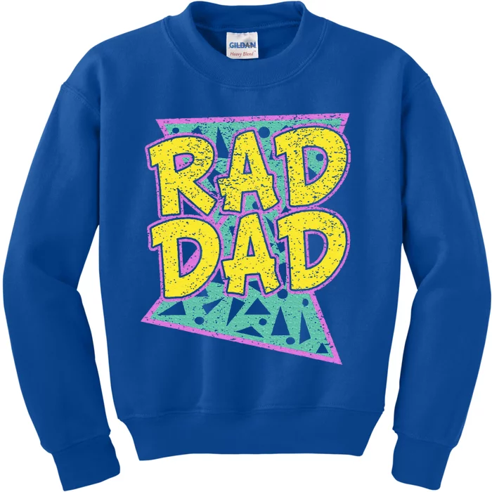 FatherS Day Gift For Daddy Rad Dad Kids Sweatshirt