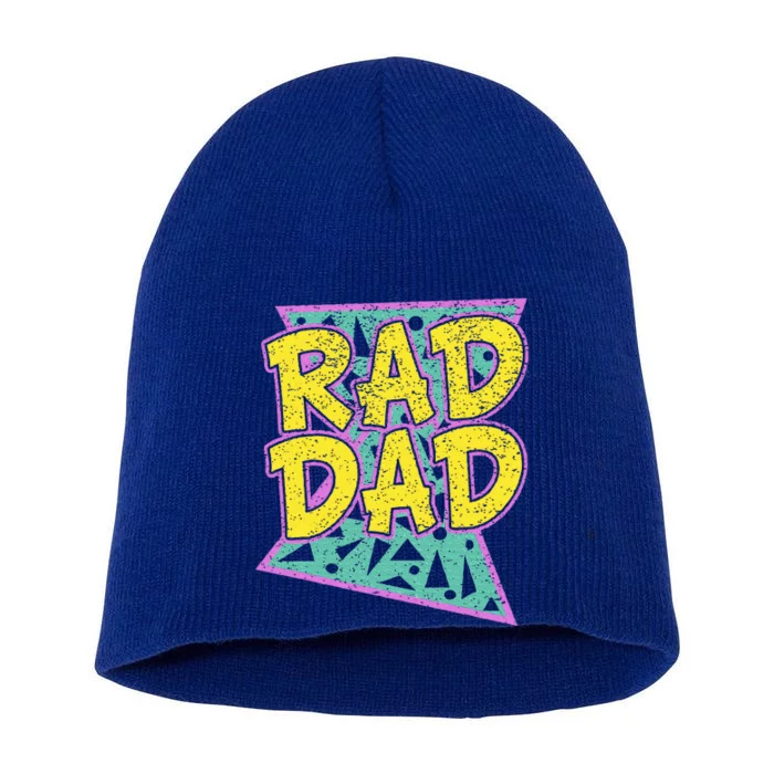 FatherS Day Gift For Daddy Rad Dad Short Acrylic Beanie