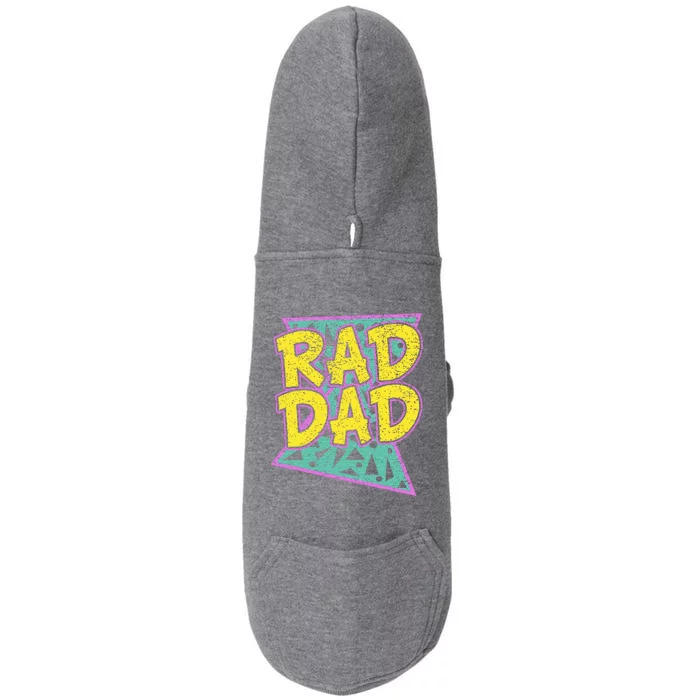 FatherS Day Gift For Daddy Rad Dad Doggie 3-End Fleece Hoodie