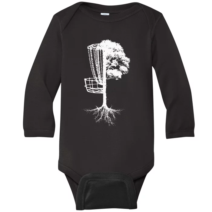 Funny Disc Golf For  Basket Par Disc Golf Player Baby Long Sleeve Bodysuit