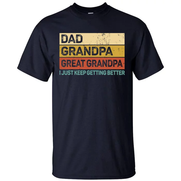 Fathers Day Gift from Grand Dad Grandpa Great Grandpa Tall T-Shirt