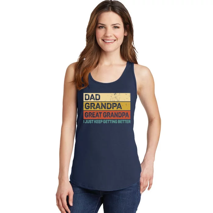 Fathers Day Gift from Grand Dad Grandpa Great Grandpa Ladies Essential Tank