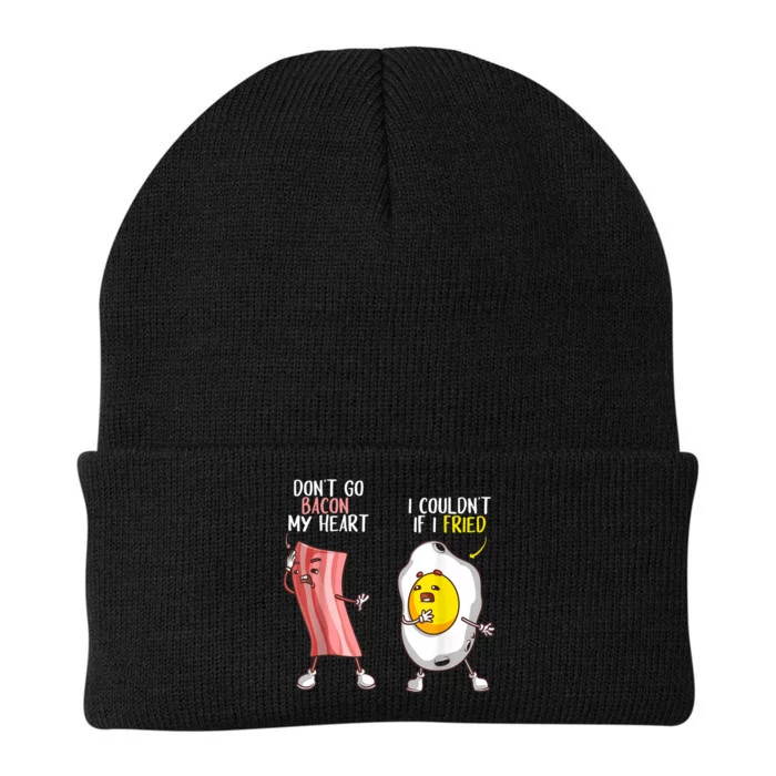 Funny Don't Go Bacon My Heart Cool Bacon And Egg Foodie Knit Cap Winter Beanie