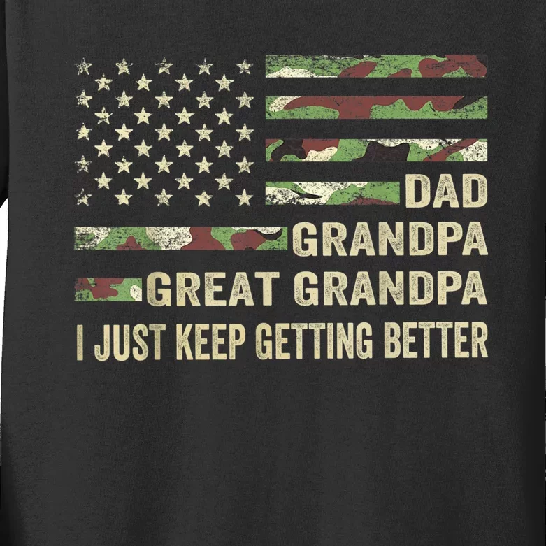 Fathers Day Gift from GrandKid Dad Grandpa Great Grandpa Kids Long Sleeve Shirt