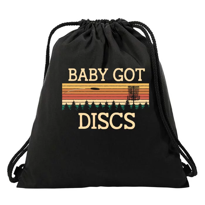 Funny Disc Golf Humor Golfer Pun Couples Drawstring Bag