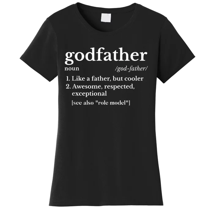 Fathers Day Gift For Godfather Gifts From Godchild Shirt Women's T-Shirt