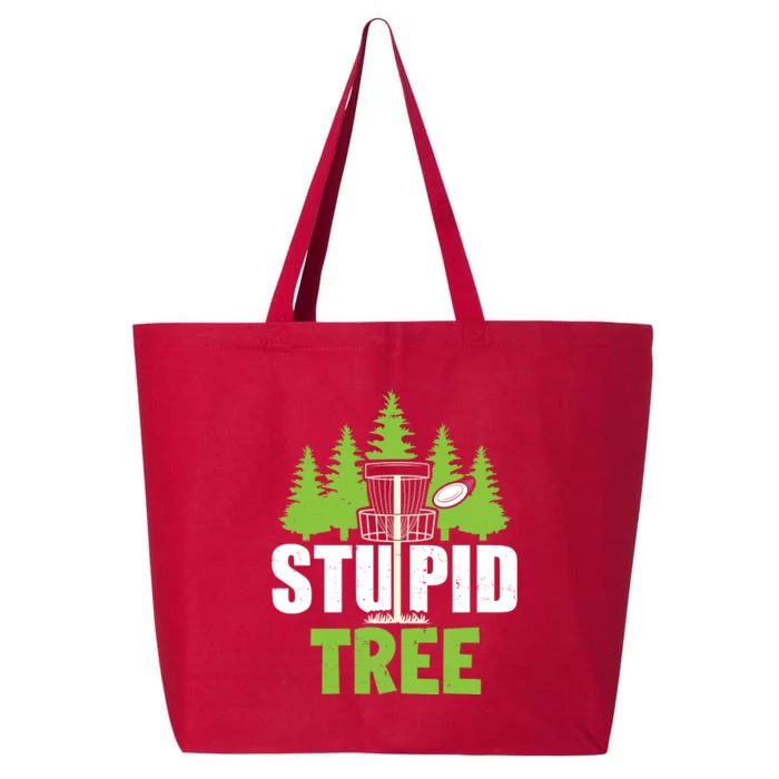 Funny Disc Golf Stupid Tree 25L Jumbo Tote