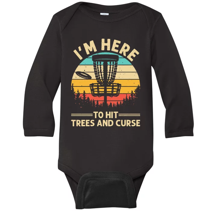 Funny Disc Golf For  Disc Golf Player Trees Sports Baby Long Sleeve Bodysuit