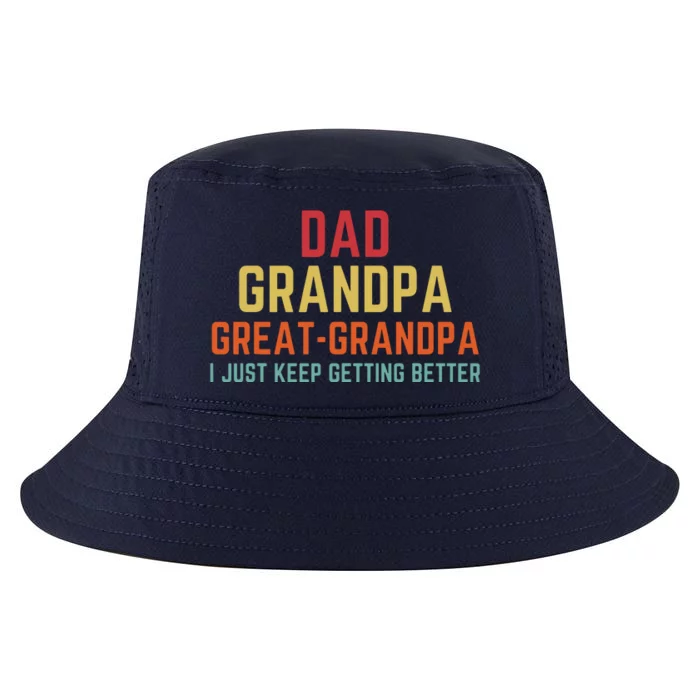 Fathers Day Gift From Grandkids Dad Grandpa Great Grandpa Cool Comfort Performance Bucket Hat