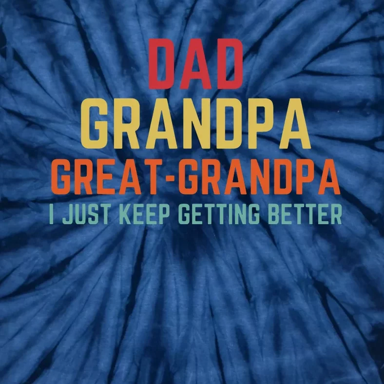 Fathers Day Gift From Grandkids Dad Grandpa Great Grandpa Tie-Dye T-Shirt