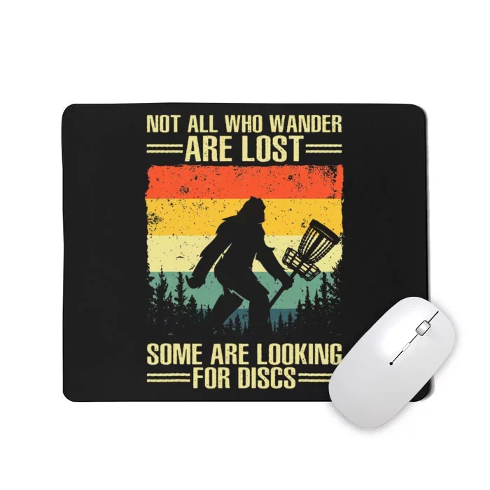 Funny Disc Golf Art For Women Disc Golf Player Mousepad