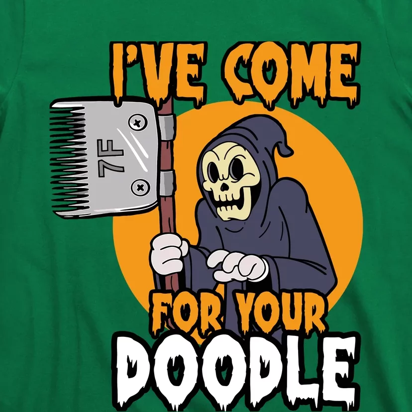 Funny Dog Groomer Reaper Brush Your Dog Grooming Halloween T-Shirt