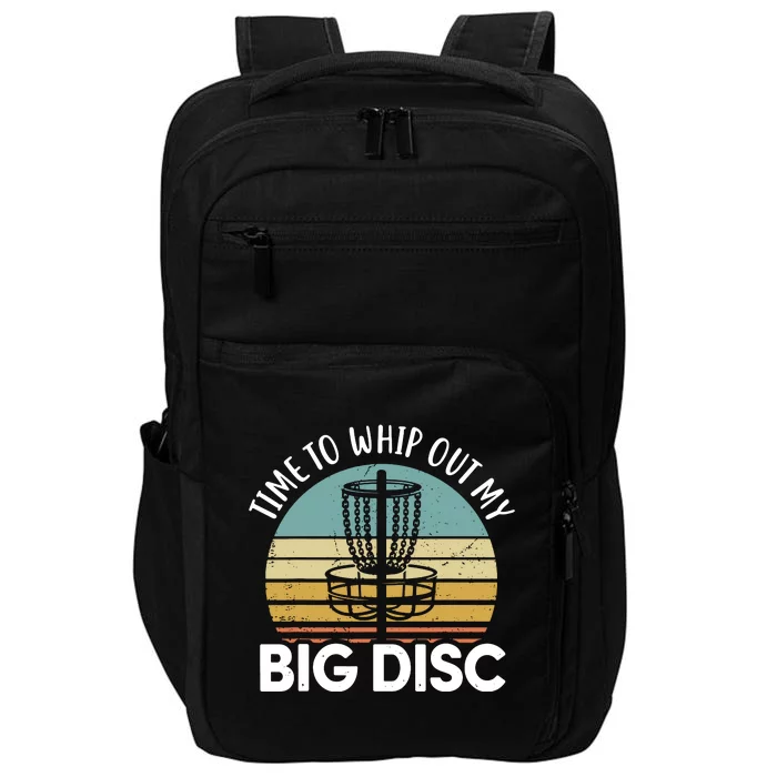 Funny Disc Golf Art For Men Women Flying Disc Sport Players Impact Tech Backpack