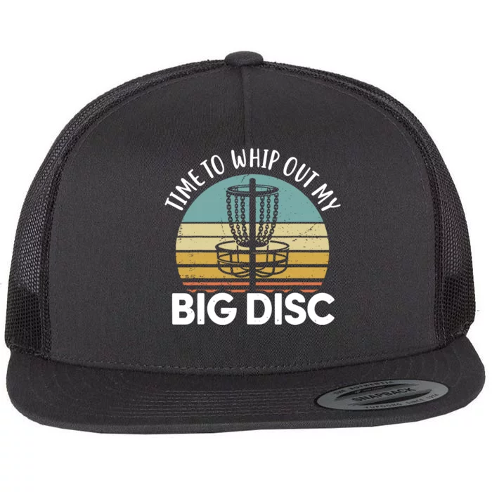 Funny Disc Golf Art For Men Women Flying Disc Sport Players Flat Bill Trucker Hat