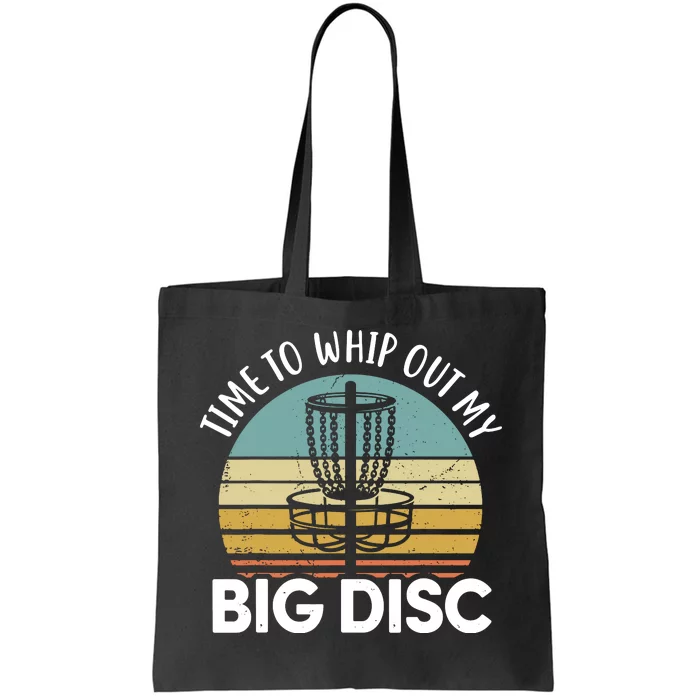 Funny Disc Golf Art For Men Women Flying Disc Sport Players Tote Bag