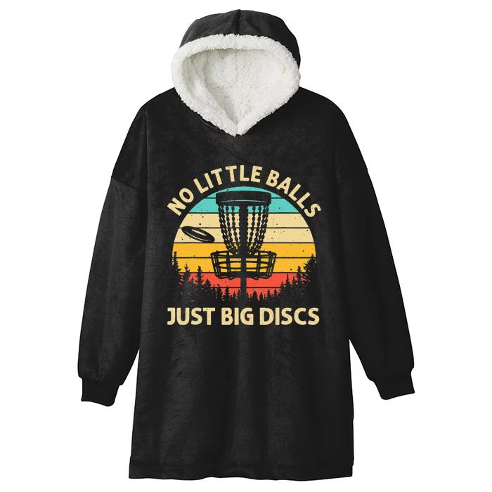 Funny Disc Golf Lover Player Hooded Wearable Blanket