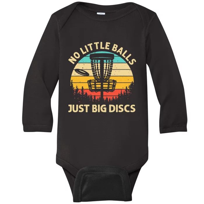 Funny Disc Golf Lover Player Baby Long Sleeve Bodysuit