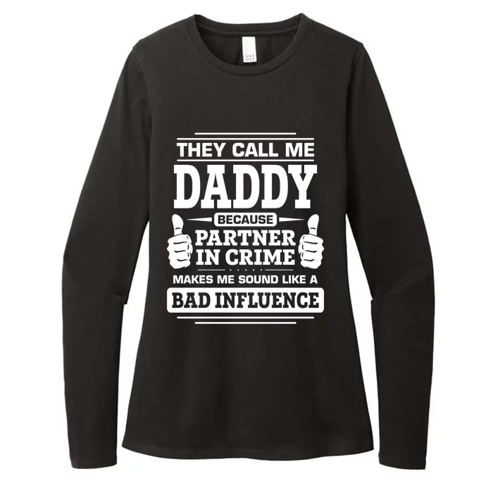 Family Daddy Gift Fathers Day They Call Me Daddy Cute Gift Womens CVC Long Sleeve Shirt