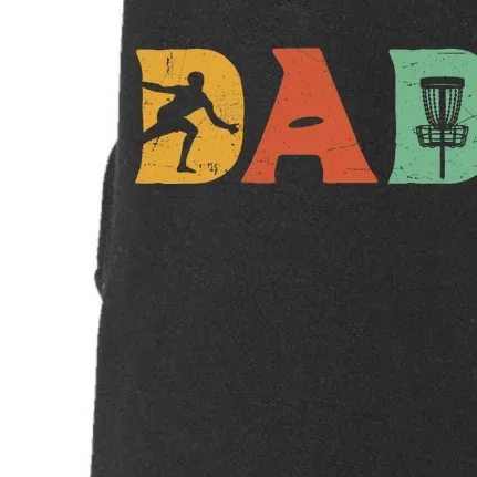 Funny Disc Golf Dad Retro Fathers Day Doggie 3-End Fleece Hoodie