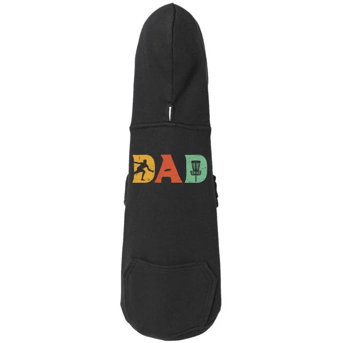 Funny Disc Golf Dad Retro Fathers Day Doggie 3-End Fleece Hoodie