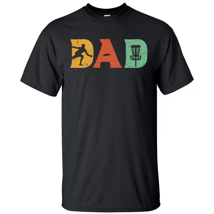 Funny Disc Golf Dad Retro Fathers Day Tall T-Shirt