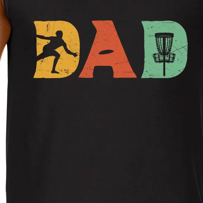 Funny Disc Golf Dad Retro Fathers Day Comfort Colors® Tank Top