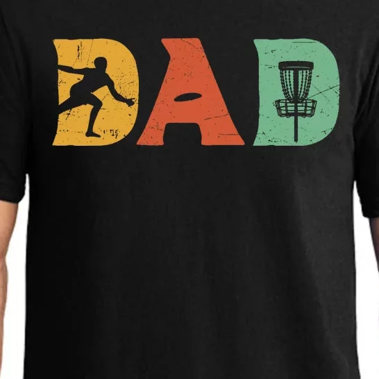 Funny Disc Golf Dad Retro Fathers Day Pajama Set