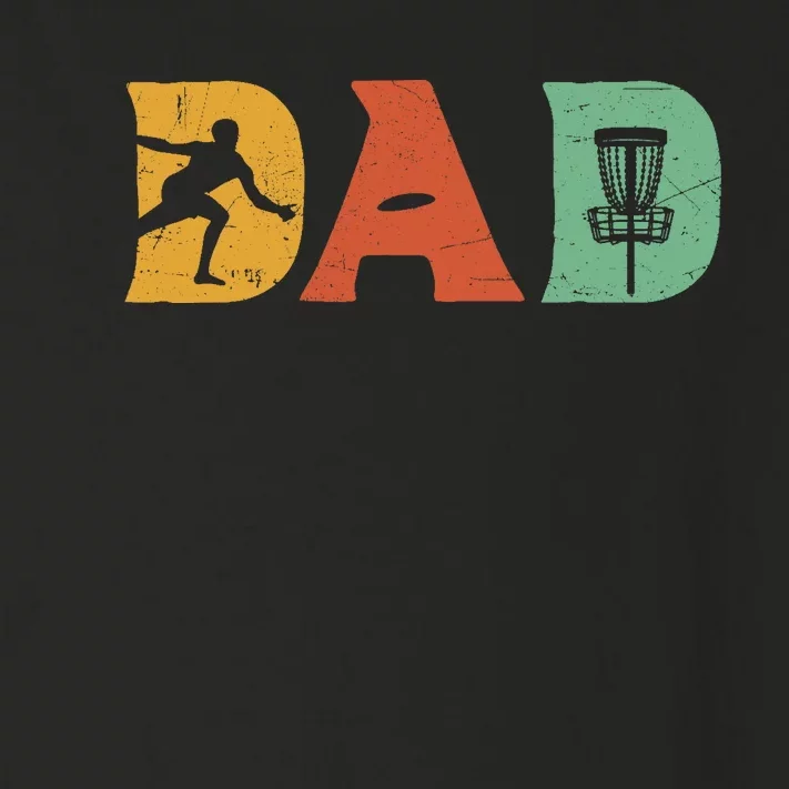 Funny Disc Golf Dad Retro Fathers Day Toddler Long Sleeve Shirt