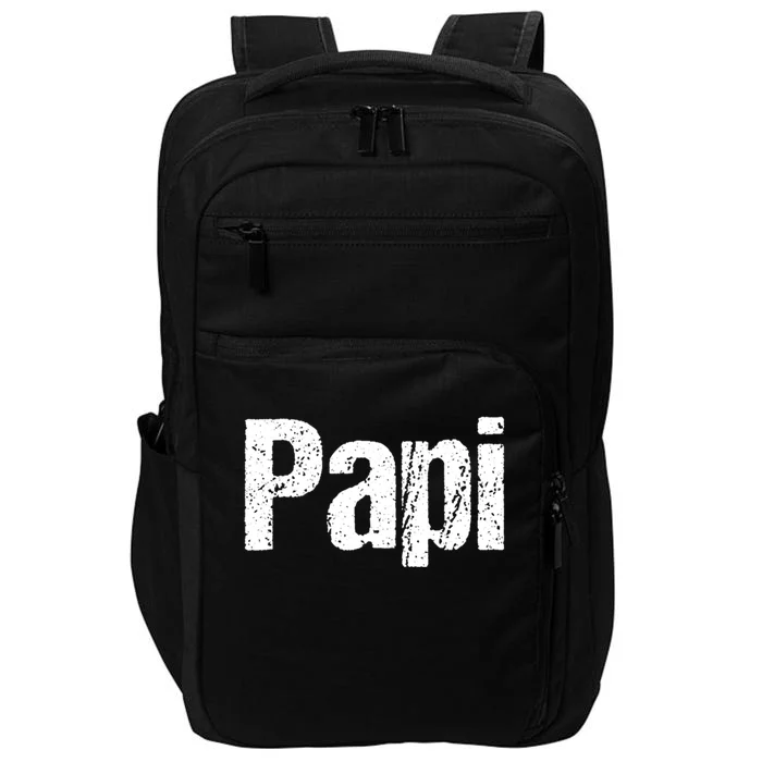 Fun Dad Gift Papi Hooded Gift Hispanic Spanish Gift Impact Tech Backpack