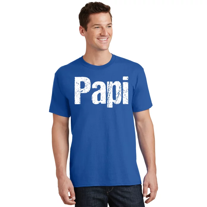 Fun Dad Gift Papi Hooded Gift Hispanic Spanish Gift T-Shirt