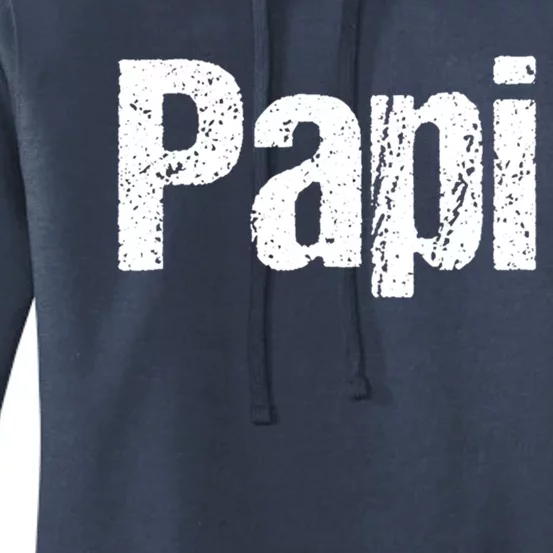 Fun Dad Gift Papi Hooded Gift Hispanic Spanish Gift Women's Pullover Hoodie