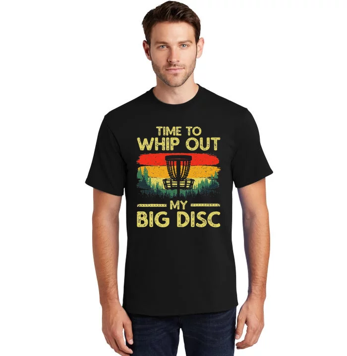 Funny Disc Golf Art Flying Disc Sport Players Tall T-Shirt