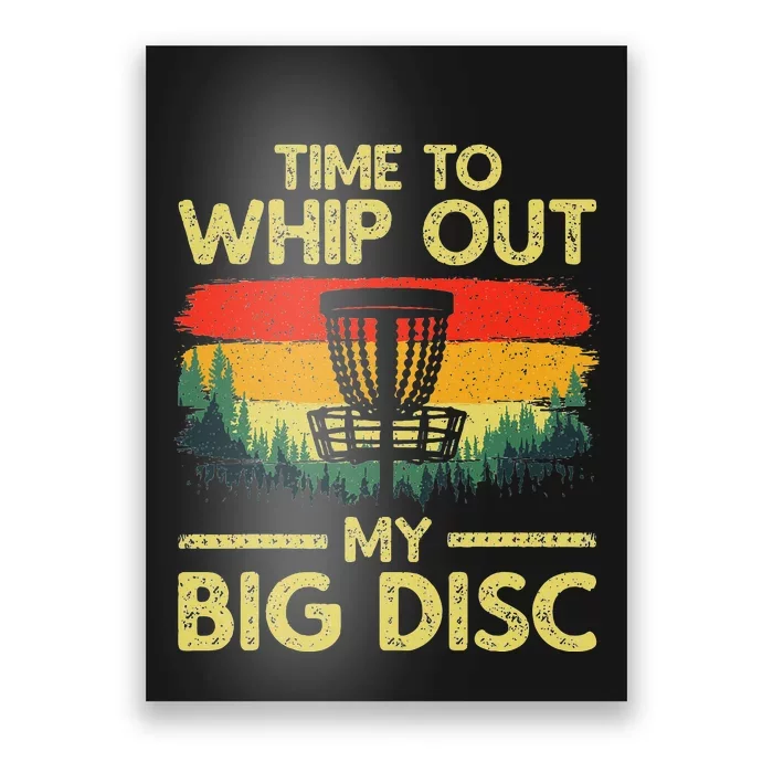 Funny Disc Golf Art Flying Disc Sport Players Poster