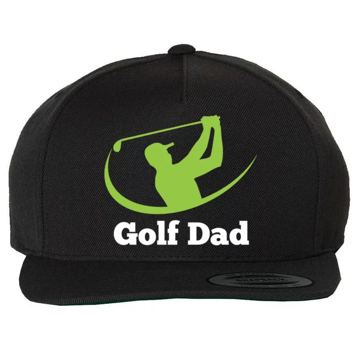 Father's Day Golf Dad Lover Best Dad By Par Gift For Dad Wool Snapback Cap