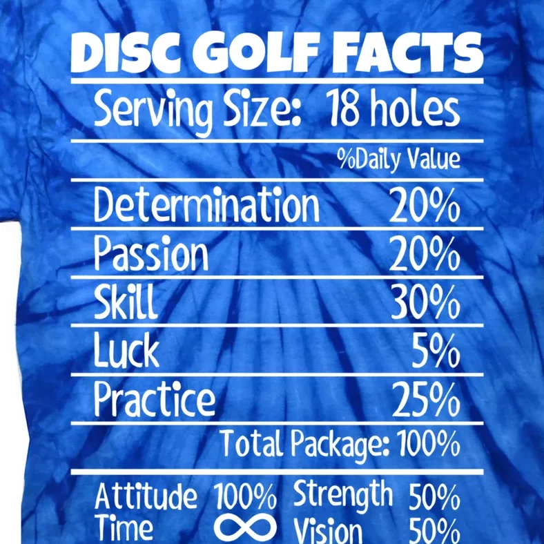 Funny Disc Golf Facts Cool Gift Tie-Dye T-Shirt