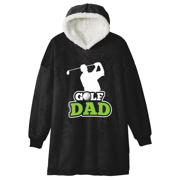 Father's Day Golf Golf Player Golf Dad Golf Lover Birthday Gift For Dad Hooded Wearable Blanket