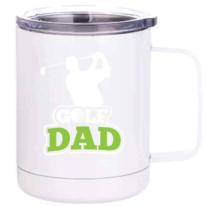 Father's Day Golf Golf Player Golf Dad Golf Lover Birthday Gift For Dad Front & Back 12oz Stainless Steel Tumbler Cup