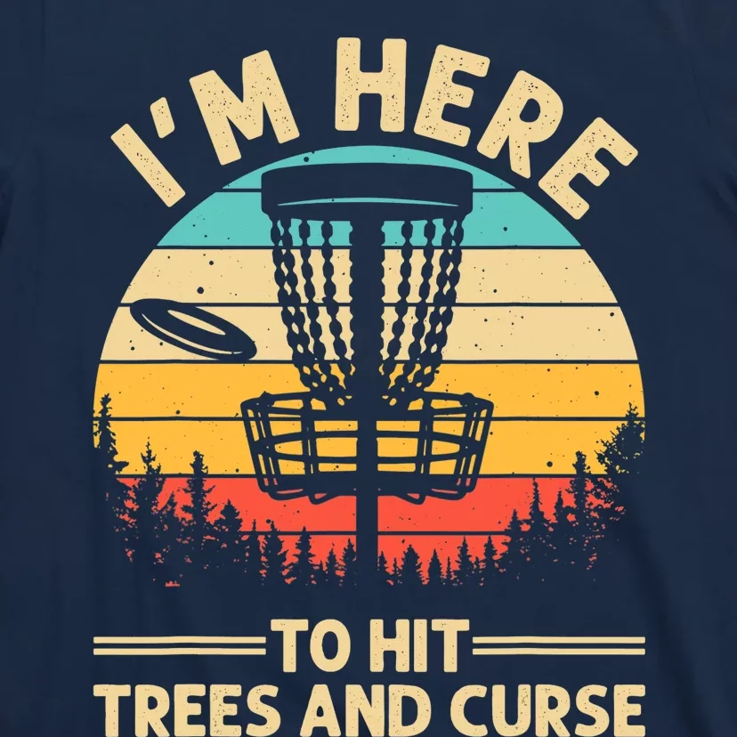 Funny Disc Golf Disc Golf Player Trees Sports T-Shirt