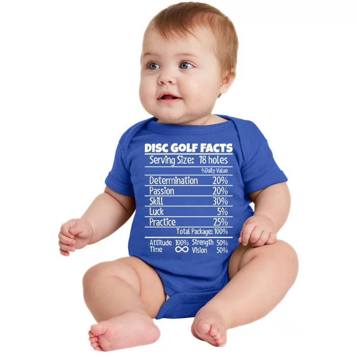 Funny Disc Golf Facts Great Gift Baby Bodysuit