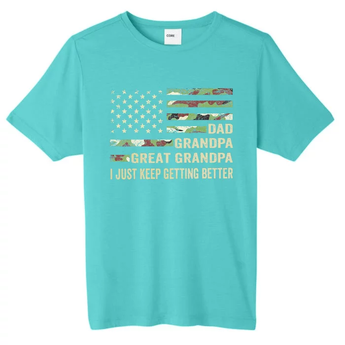 Fathers Day Gift From Grand Dad Grandpa Great Grandpa ChromaSoft Performance T-Shirt