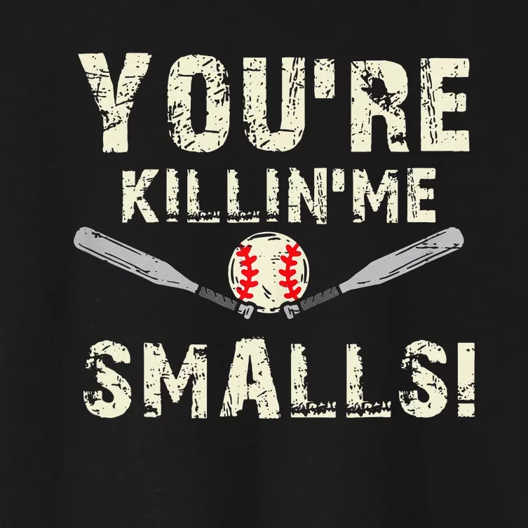 Funny Dad Gift You're Killing Me Smalls Dad And Child Women's Crop Top Tee