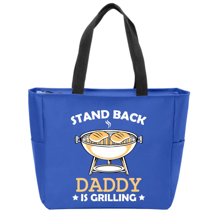 Fathers Day Grilling Bbq Smoker Meat Lover Daddy Funny Fan Gift Zip Tote Bag