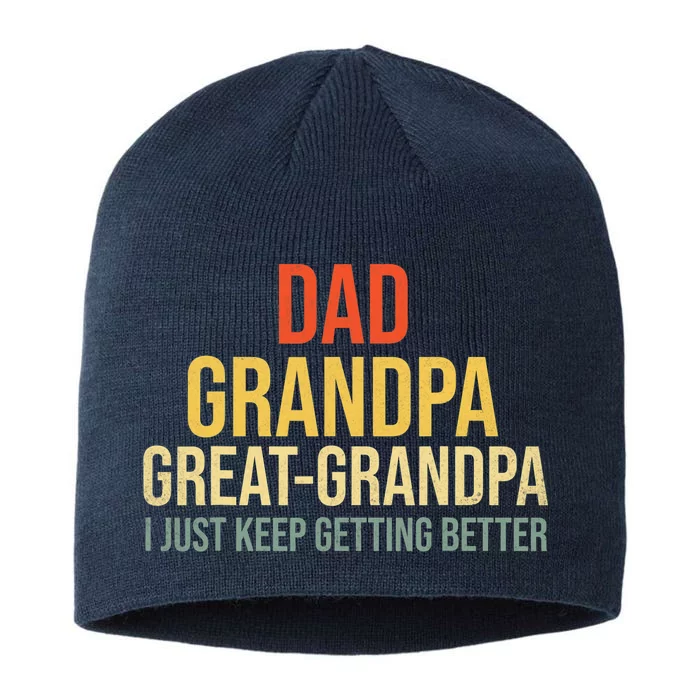 Funny Dad Great Grandpa For Fathers Day 8 1/2in Sustainable Knit Beanie