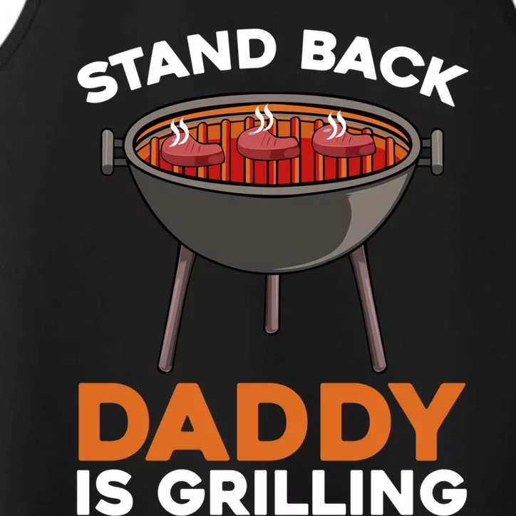 Fathers Day Grilling Bbq Smoker Meat Lover Daddy Funny Fan Funny Gift Performance Tank