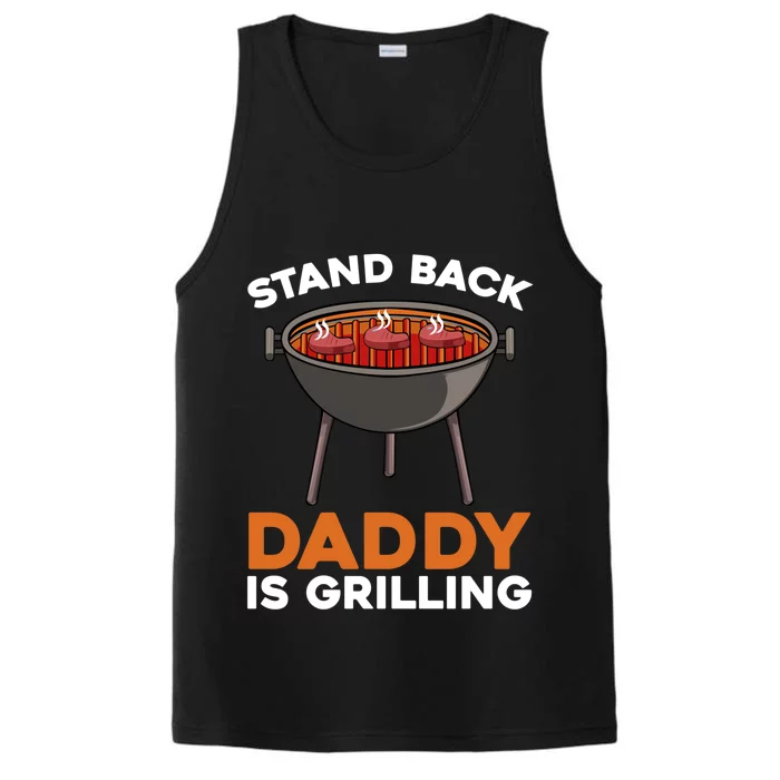 Fathers Day Grilling Bbq Smoker Meat Lover Daddy Funny Fan Funny Gift Performance Tank