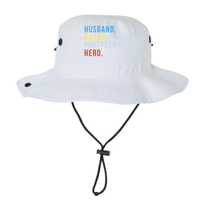 Fathers Day Gift Husband Daddy Protector Hero Gift Legacy Cool Fit Booney Bucket Hat